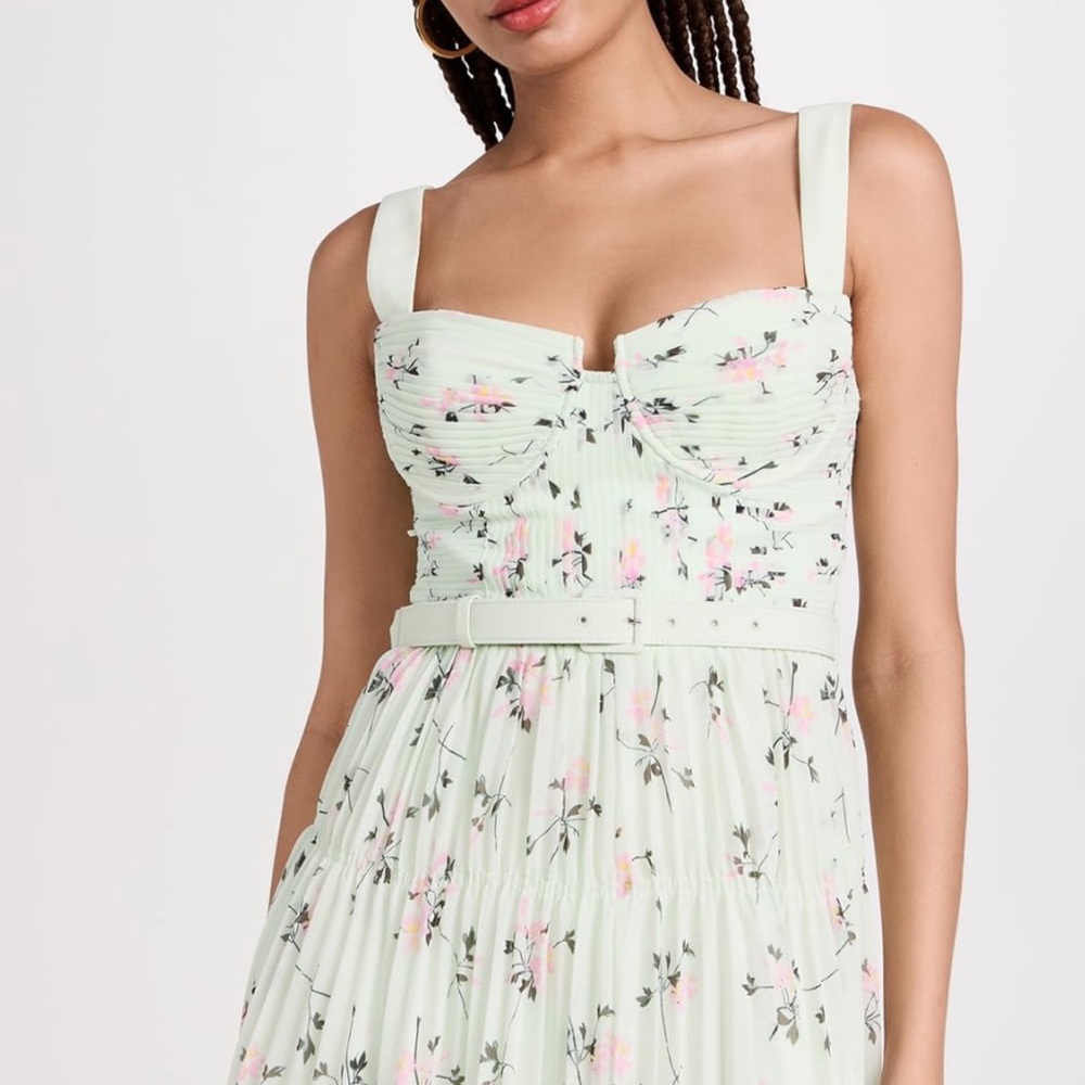 Floral Mint Green Dress
